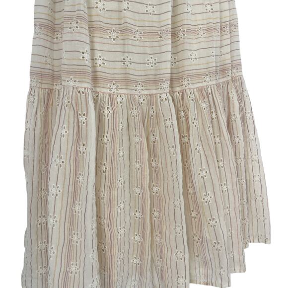 L*SPACE Santorini Maxi Dress Size XL Falling For You Eyelet Boho Beach Resort - Picture 8 of 9